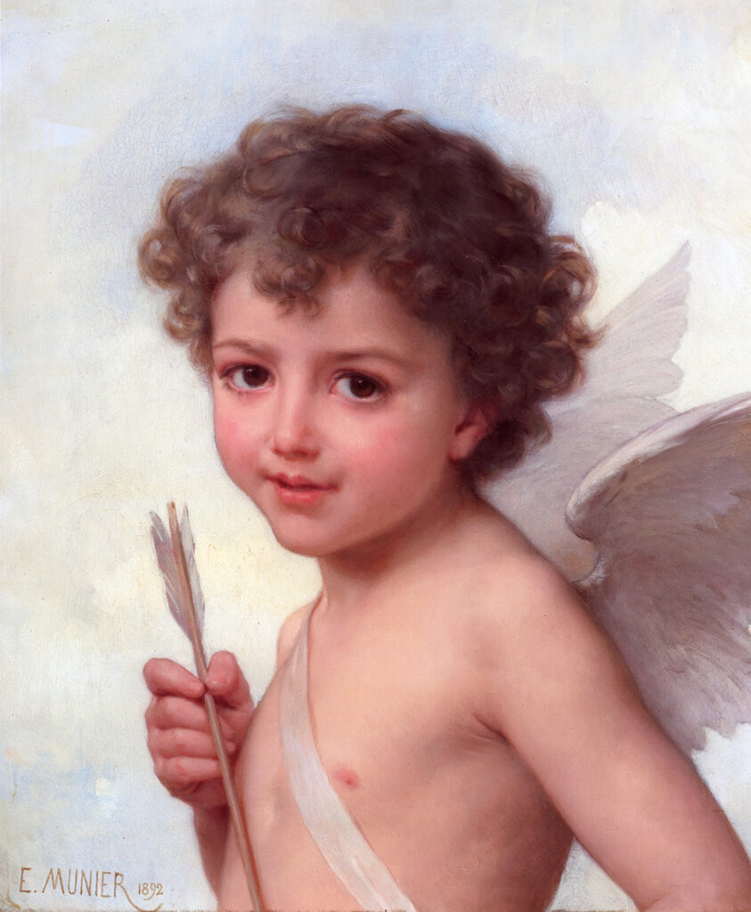 cupid holding an arrow - Amour - Emile Munier